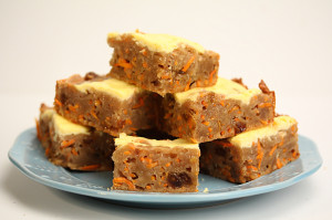 Carrot Cake Brownie Bars